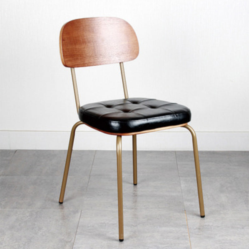 21.85" Wide Industrial Style Single Sofa Chair Basic Four Leg Fixed Back Arm Chair