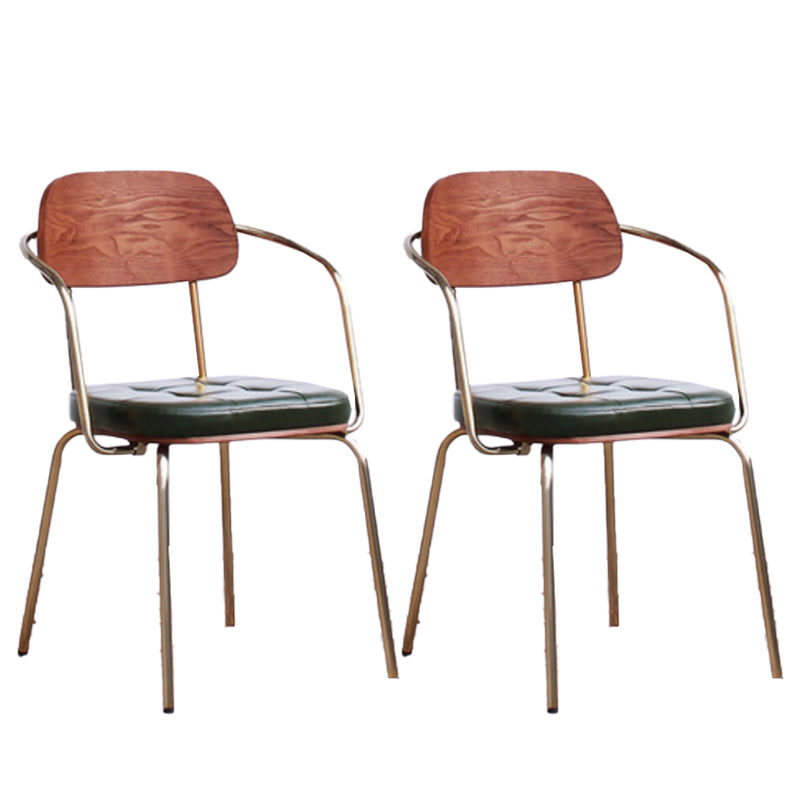 21.85" Wide Industrial Style Single Sofa Chair Basic Four Leg Fixed Back Arm Chair