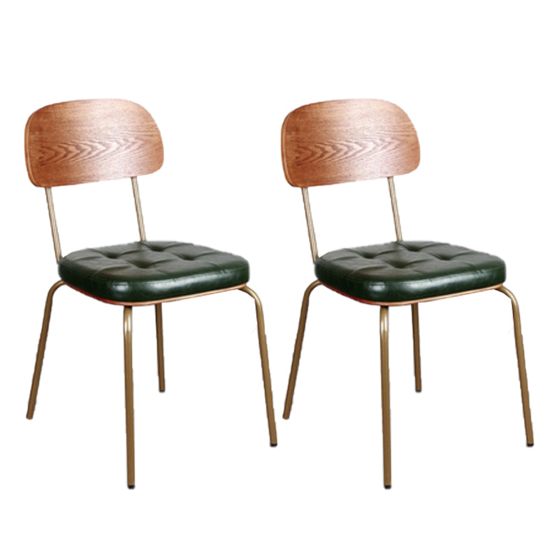 21.85" Wide Industrial Style Single Sofa Chair Basic Four Leg Fixed Back Arm Chair