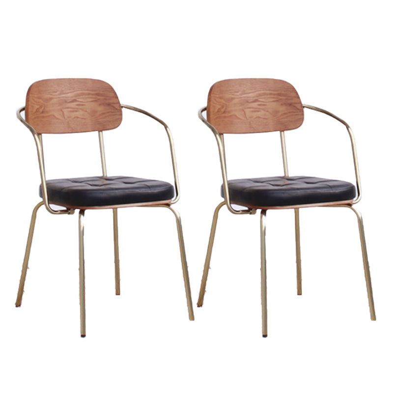 21.85" Wide Industrial Style Single Sofa Chair Basic Four Leg Fixed Back Arm Chair