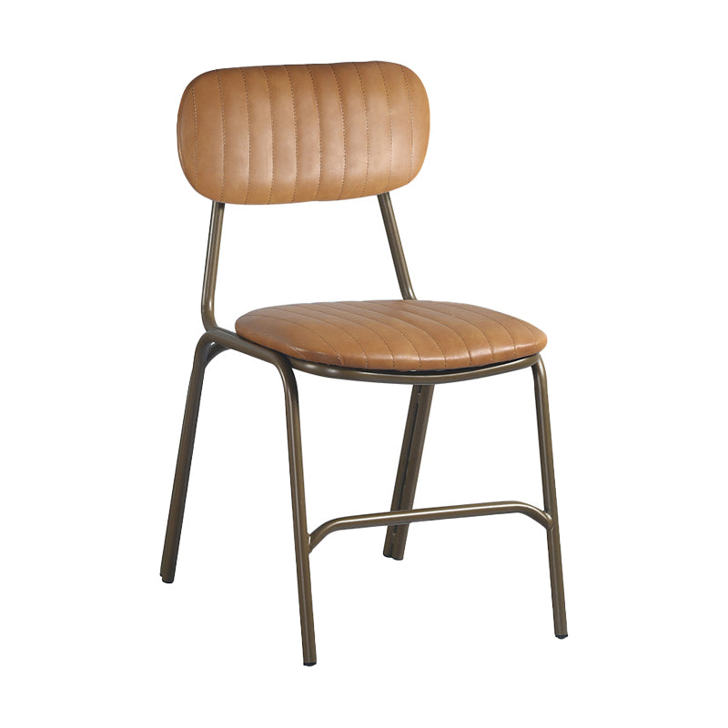 19.69" Wide Industrial Style Single Sofa Chair Fixed Back Basic Four Leg Armless Chair