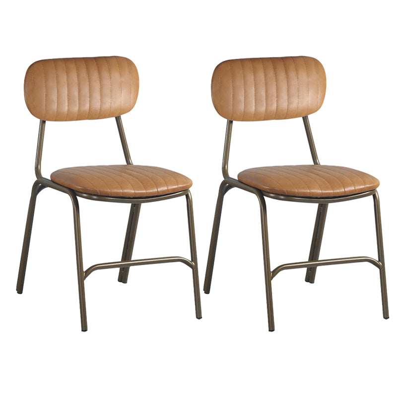 19.69" Wide Industrial Style Single Sofa Chair Fixed Back Basic Four Leg Armless Chair