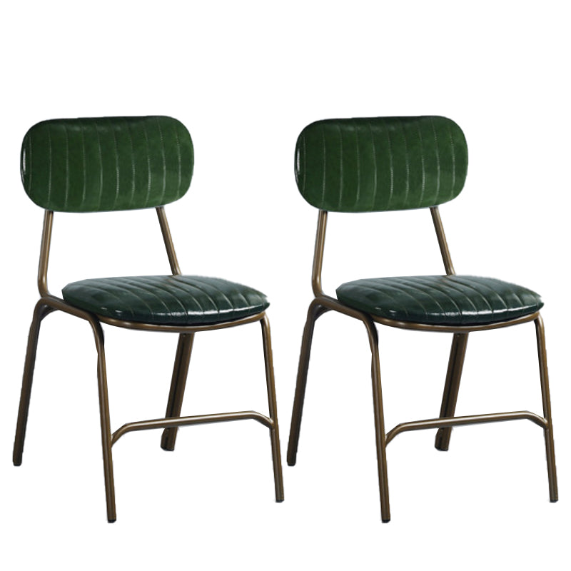 19.69" Wide Industrial Style Single Sofa Chair Fixed Back Basic Four Leg Armless Chair