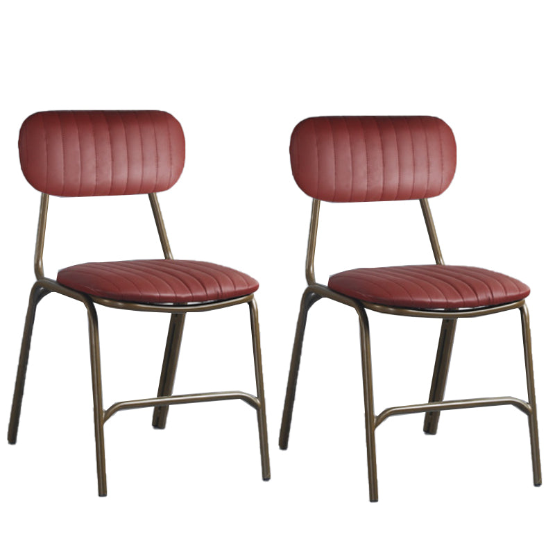 19.69" Wide Industrial Style Single Sofa Chair Fixed Back Basic Four Leg Armless Chair