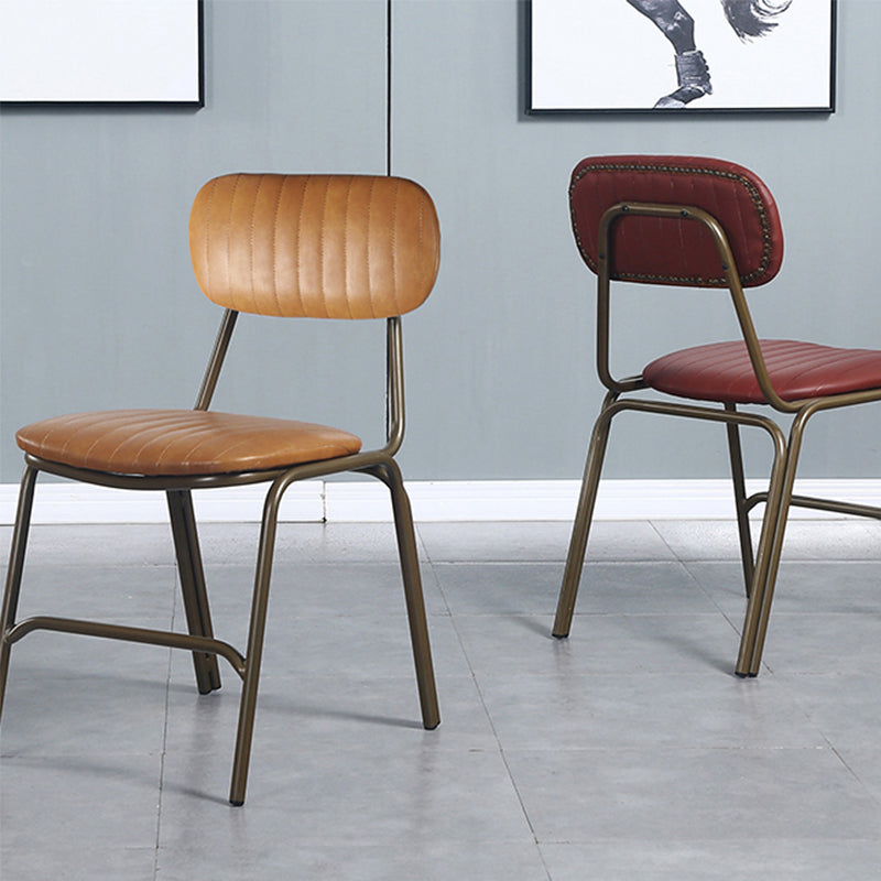 19.69" Wide Industrial Style Single Sofa Chair Fixed Back Basic Four Leg Armless Chair