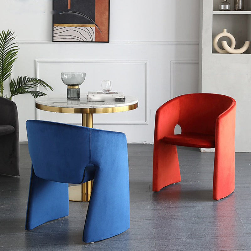 Mid-Century Modern Sled Accent Armchair Fixed Back Arm Chair for Living Room