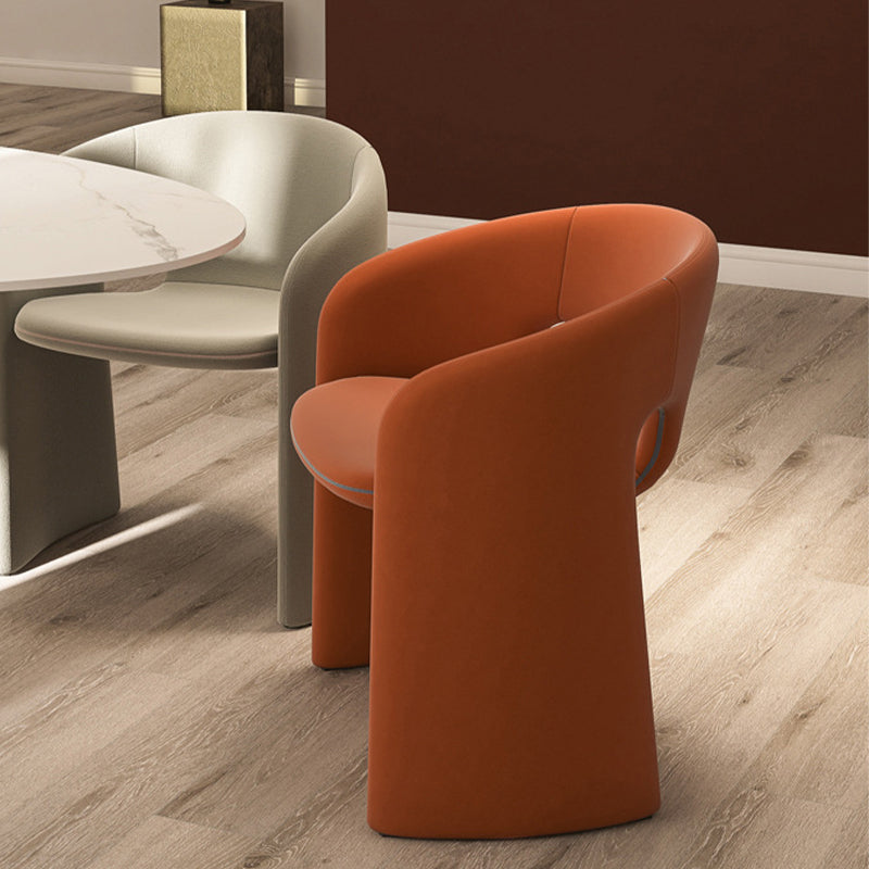 Mid-Century Modern Sled Accent Armchair Fixed Back Arm Chair for Living Room