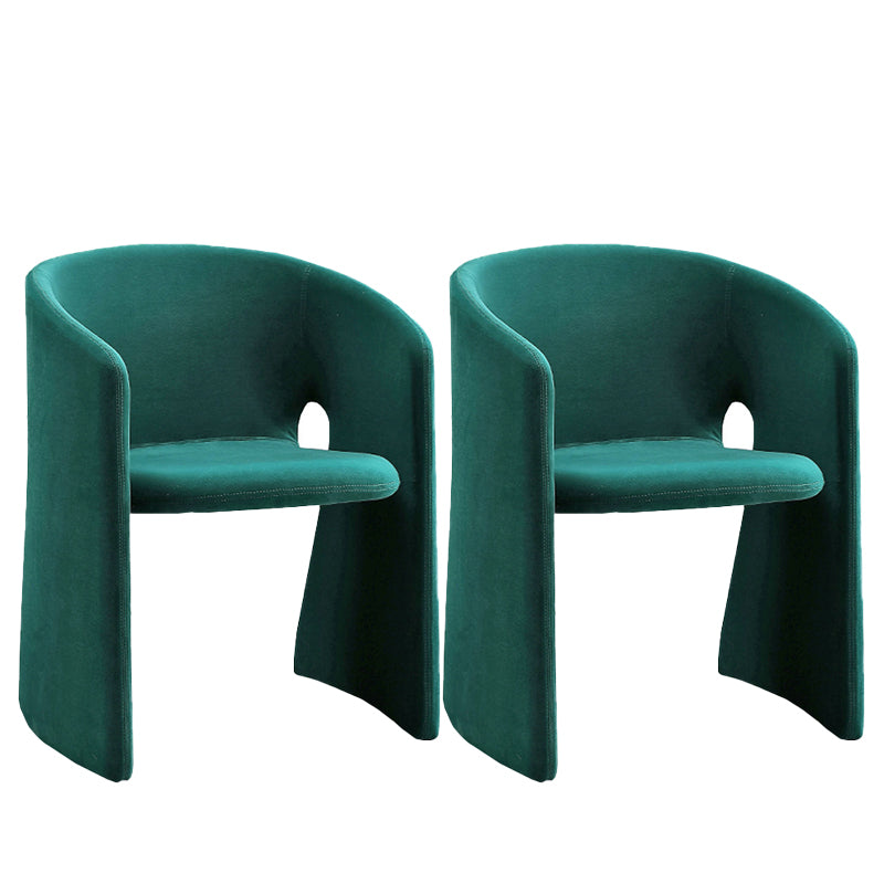 Mid-Century Modern Sled Accent Armchair Fixed Back Arm Chair for Living Room