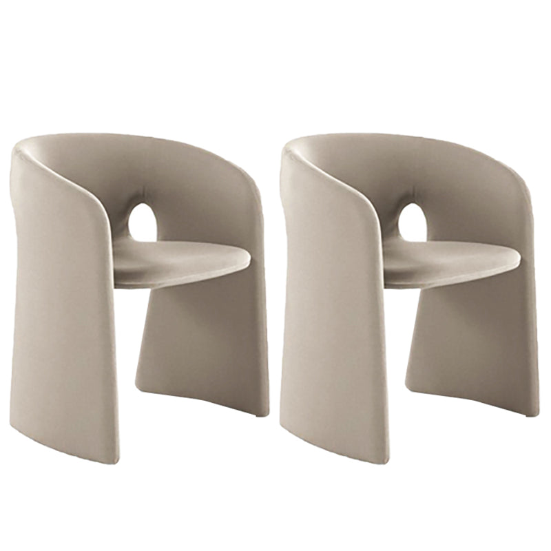 Mid-Century Modern Sled Accent Armchair Fixed Back Arm Chair for Living Room