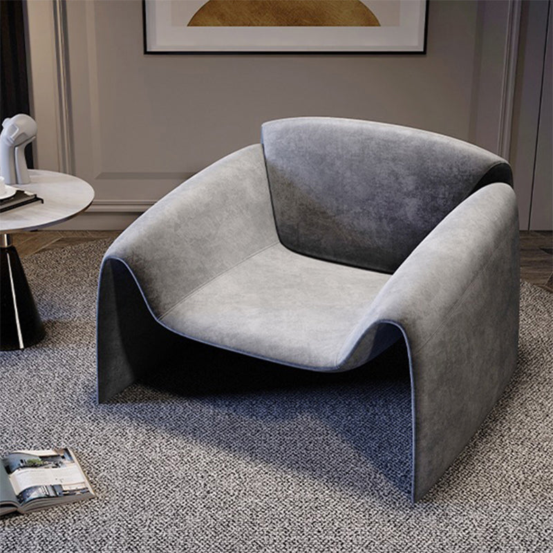 Mid-Century Modern Armless Accent Room Chair Fixed Back Accent Chair for Living Room