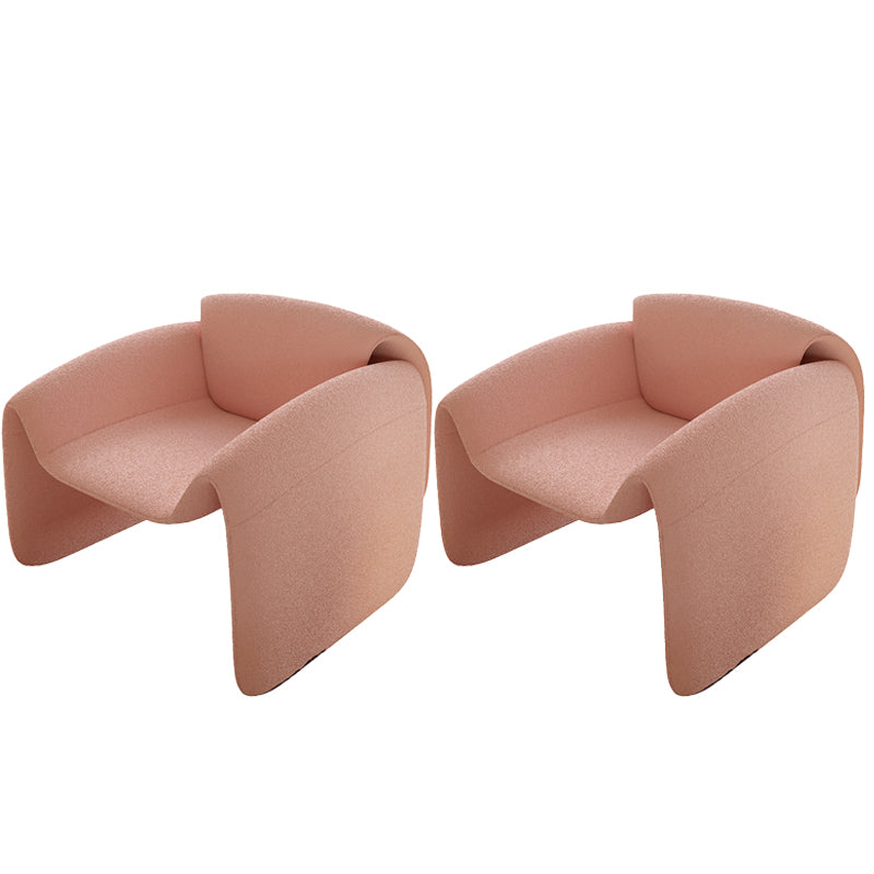 Mid-Century Modern Armless Accent Room Chair Fixed Back Accent Chair for Living Room