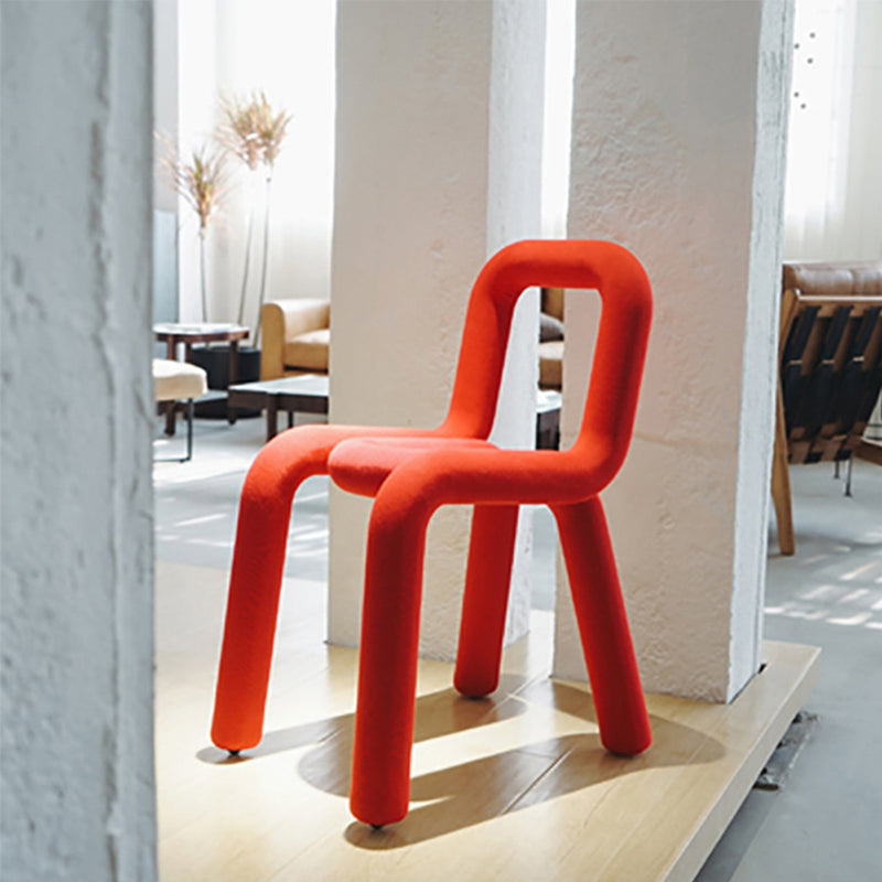 16.14" Wide Scandinavian Style Single Sofa Chair Fixed Back Parsons Chair