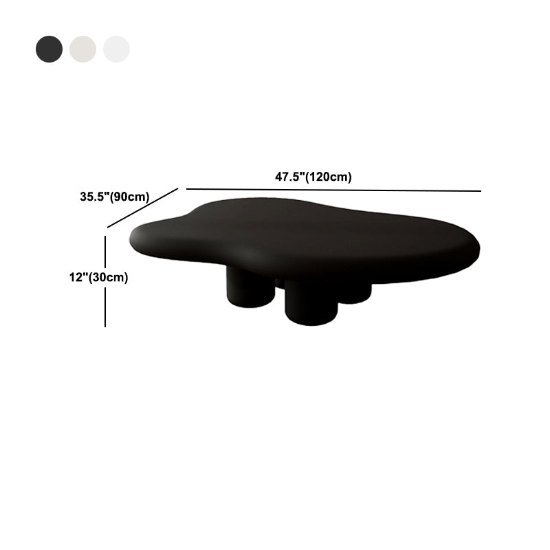 11.81" Tall Scandinavian Style Cocktail Table 4 Legs Coffee Table