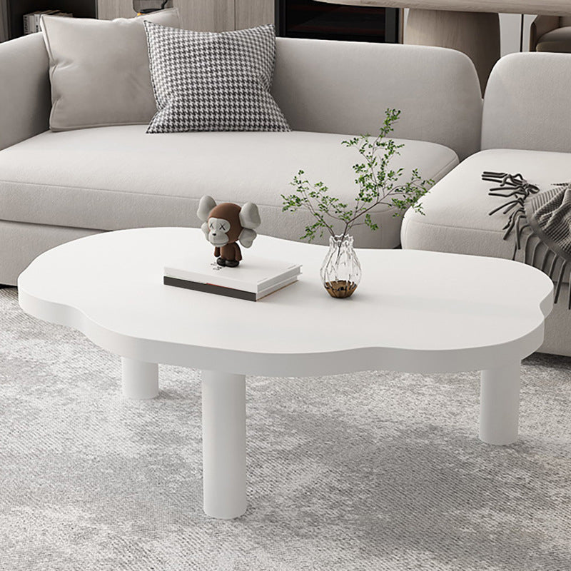 27.56 inch Wide Scandinavian Style Coffee Cocktail Table Solid Wood Coffee Table