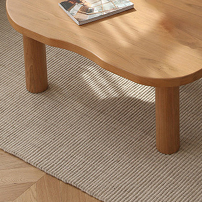 27.56 inch Wide Scandinavian Style Coffee Cocktail Table Solid Wood Coffee Table