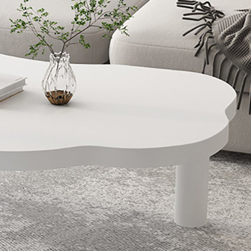 27.56 inch Wide Scandinavian Style Coffee Cocktail Table Solid Wood Coffee Table