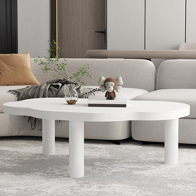 27.56 inch Wide Scandinavian Style Coffee Cocktail Table Solid Wood Coffee Table