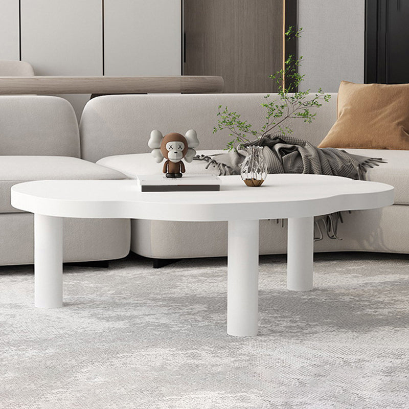 27.56 inch Wide Scandinavian Style Coffee Cocktail Table Solid Wood Coffee Table