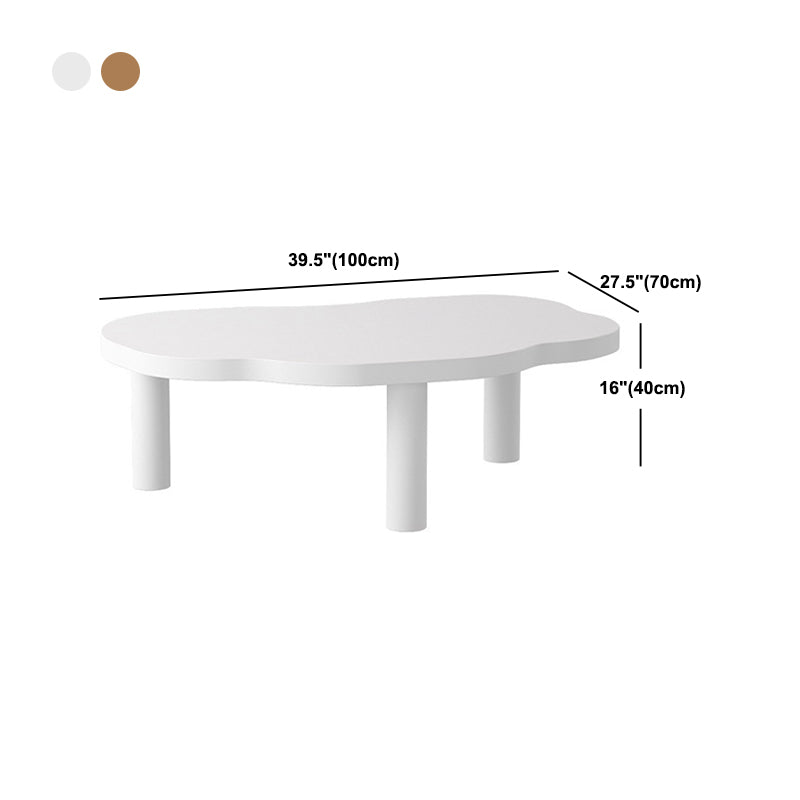 27.56 inch Wide Scandinavian Style Coffee Cocktail Table Solid Wood Coffee Table