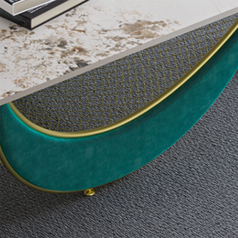 Glam Slate Coffee Table Rectangular Coffee Table for Bedroom and Living Room