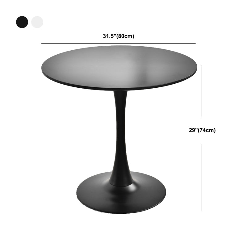 29.13" Tall Contemporary Style Coffee Cocktail Table Pedestal Round Coffee Table