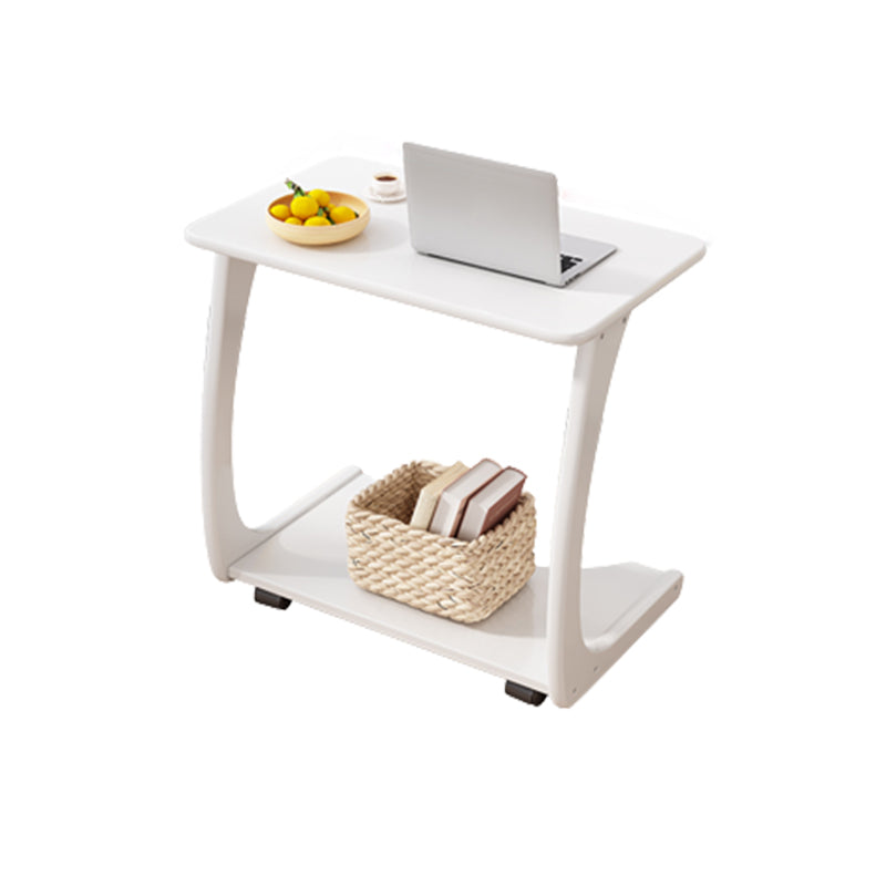 25.59" Tall Contemporary Style Coffee Cocktail Table Solid Wood Coffee Table