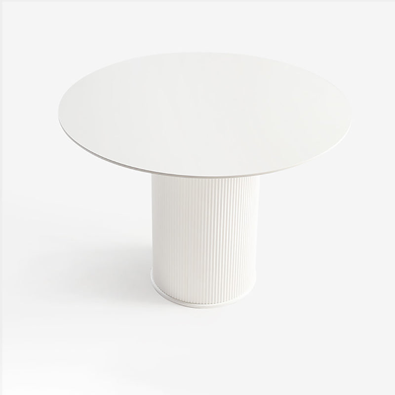 Scandinavian Pedestal Coffee Table Set Round Wooden Coffee Cocktail Table for Living Room