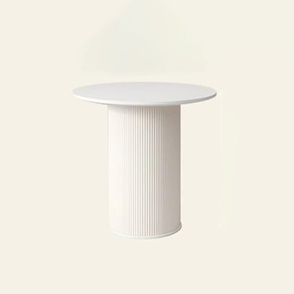 Scandinavian Pedestal Coffee Table Set Round Wooden Coffee Cocktail Table for Living Room
