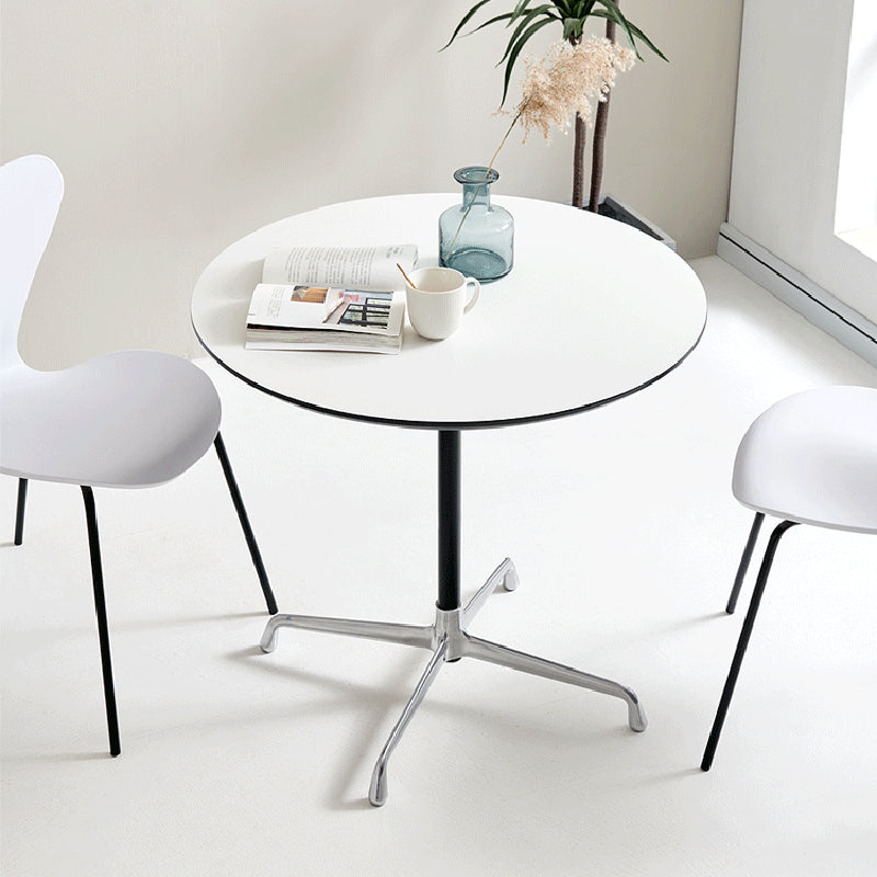 Scandinavian Coffee Table Round Wooden Cocktail Table Set for Living Room