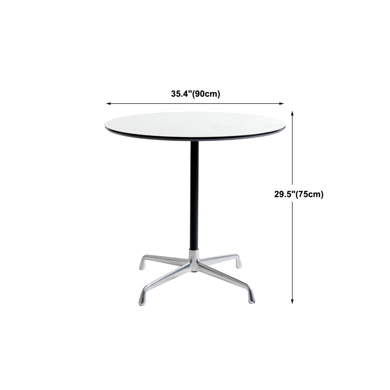 Scandinavian Coffee Table Round Wooden Cocktail Table Set for Living Room