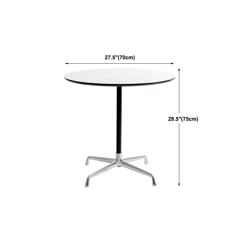 Scandinavian Coffee Table Round Wooden Cocktail Table Set for Living Room