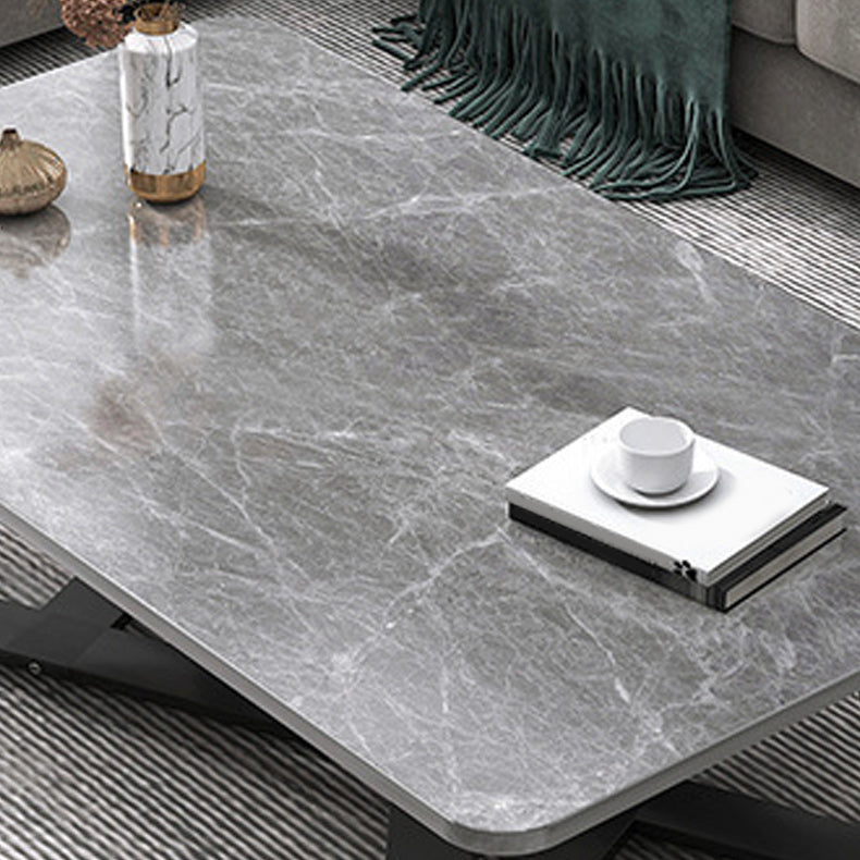 Solid Wood Coffee Table Modern Minimalist Cross Legs Coffee Table
