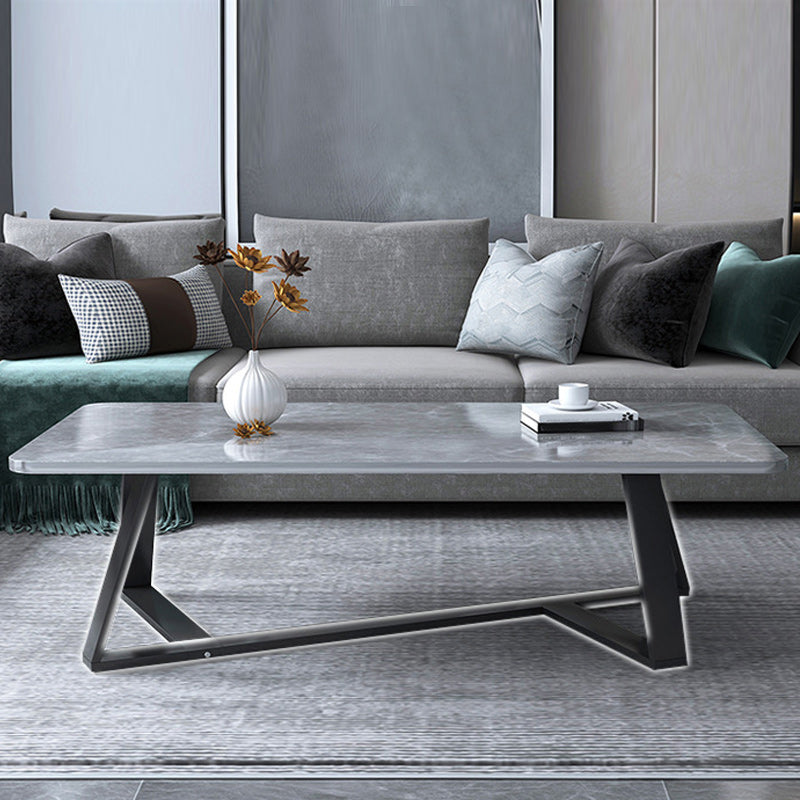 Solid Wood Coffee Table Modern Minimalist Cross Legs Coffee Table