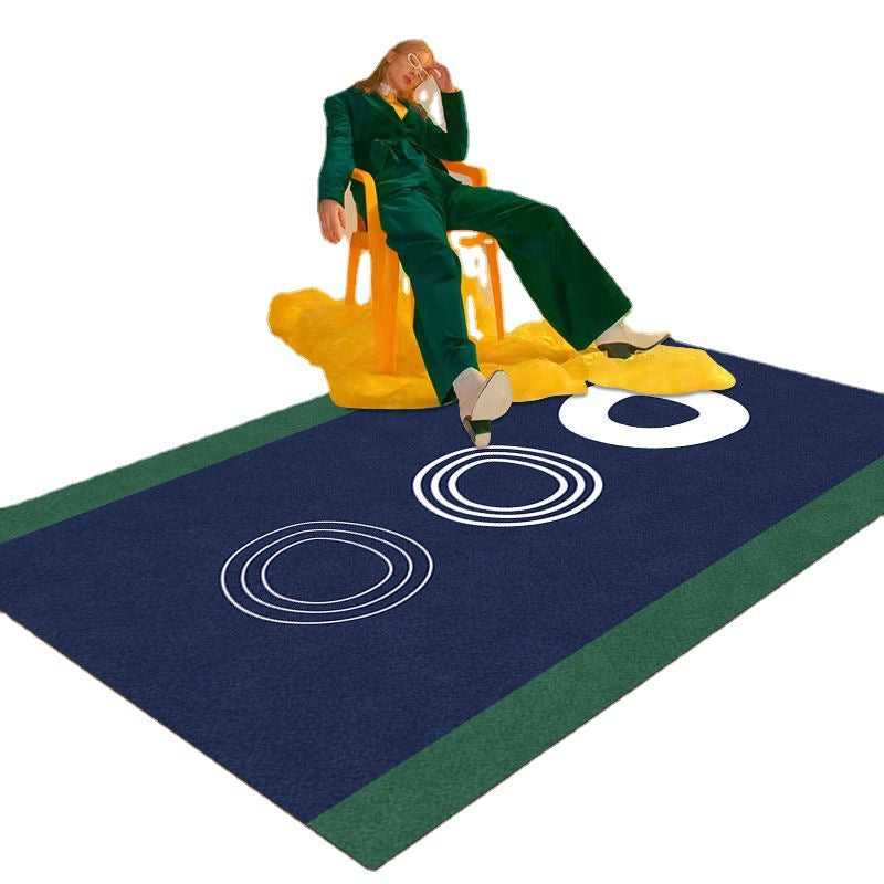 Contemporary Area Rug Modern Zebra Print Rug Polyester Washable Area Rug for Living Room