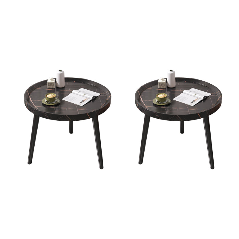 Round 3 Legs Modern End Table Solid Wood Minimalist Side End Table