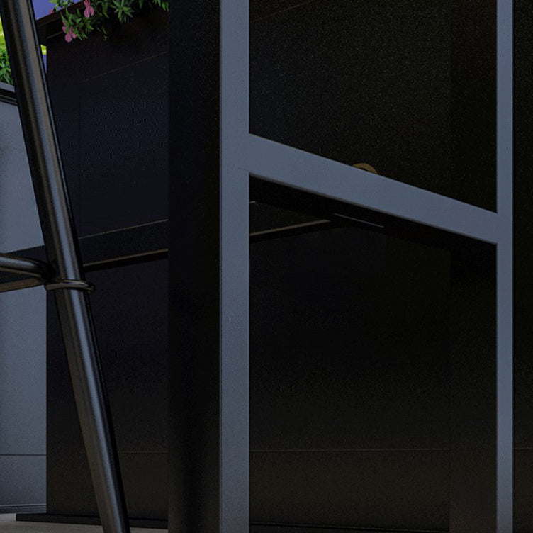 Contemporary Pub Table with Trestle Light Brown Faux Wood Top Bar Table