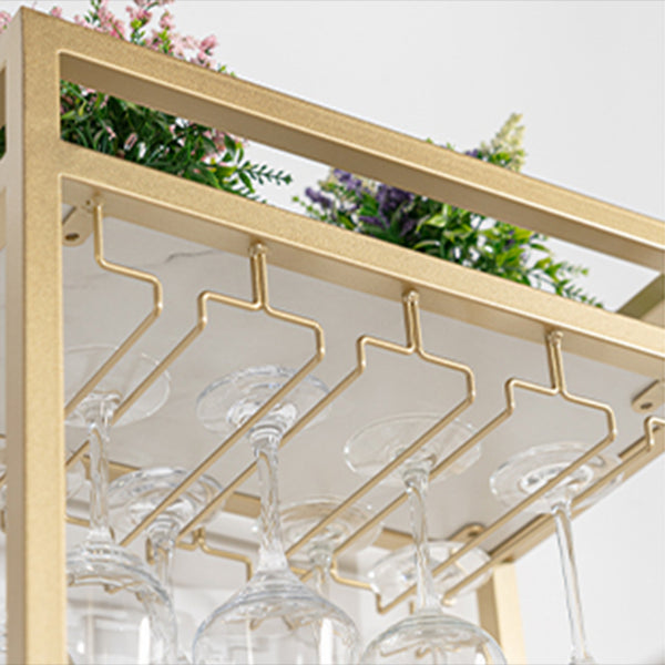 Sintered Stone Top Irregular Shape Bar Table Luxurious Bar Table with Double Pedestal