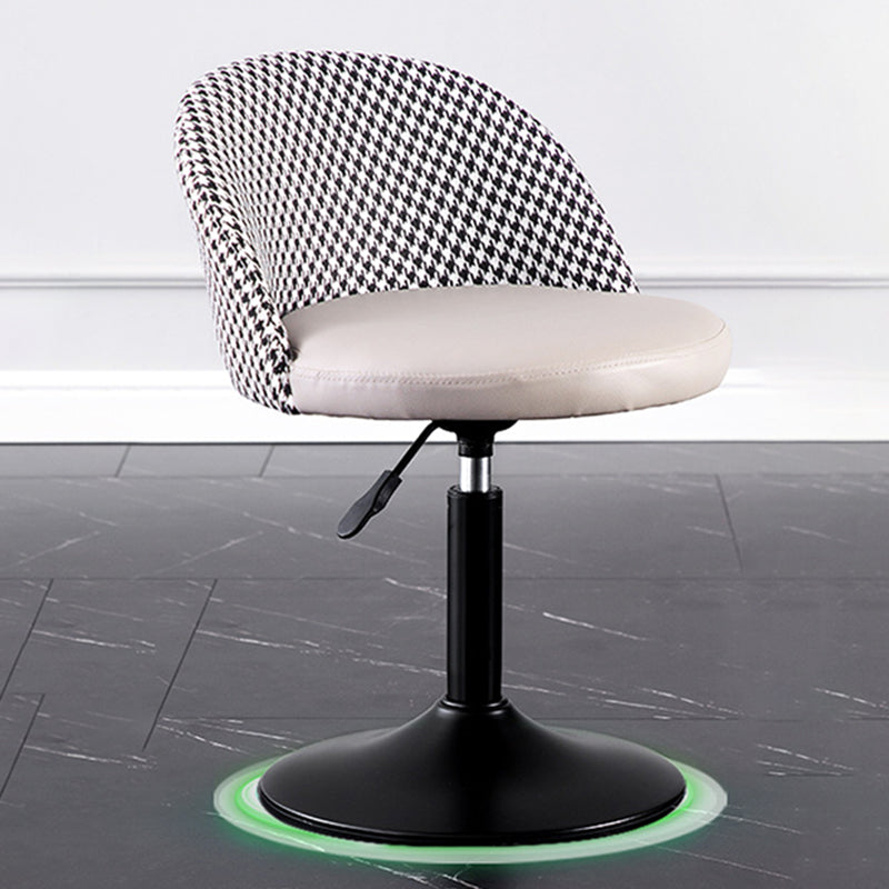 Modern Adjustable Height Stool Matte Finish Upholstered Bar Stools