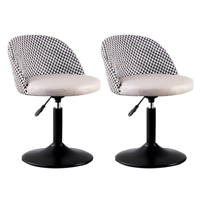 Modern Adjustable Height Stool Matte Finish Upholstered Bar Stools