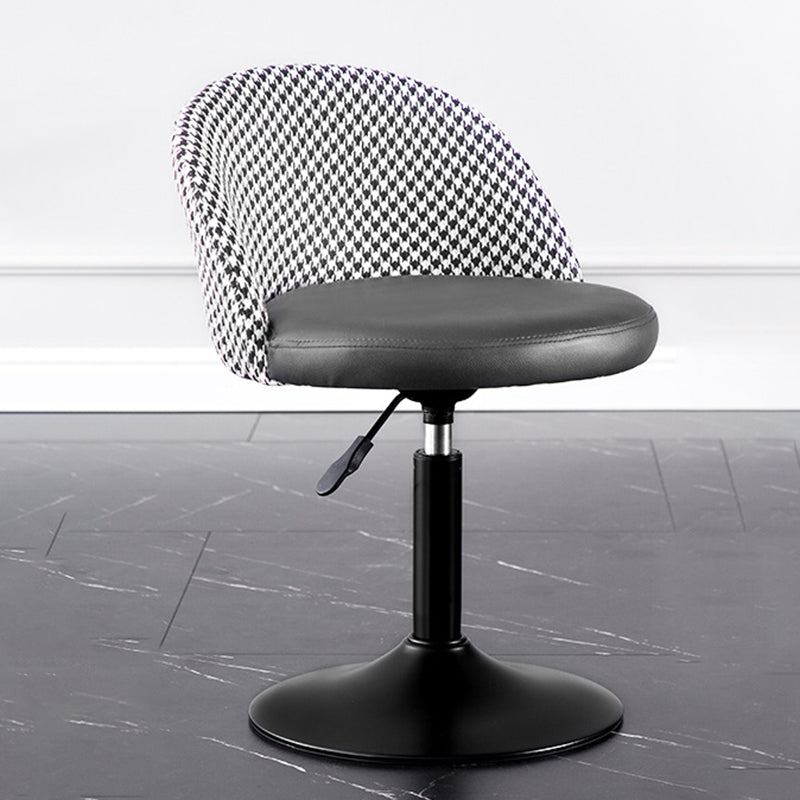 Modern Adjustable Height Stool Matte Finish Upholstered Bar Stools