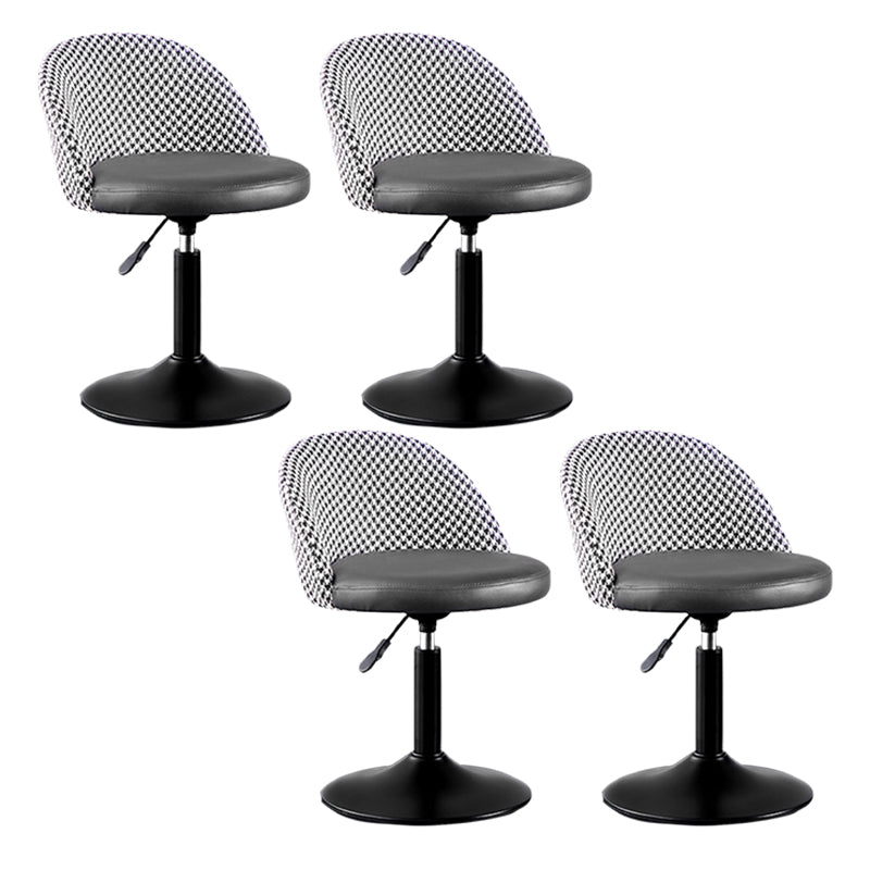 Modern Adjustable Height Stool Matte Finish Upholstered Bar Stools