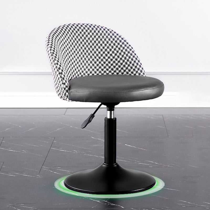 Modern Adjustable Height Stool Matte Finish Upholstered Bar Stools