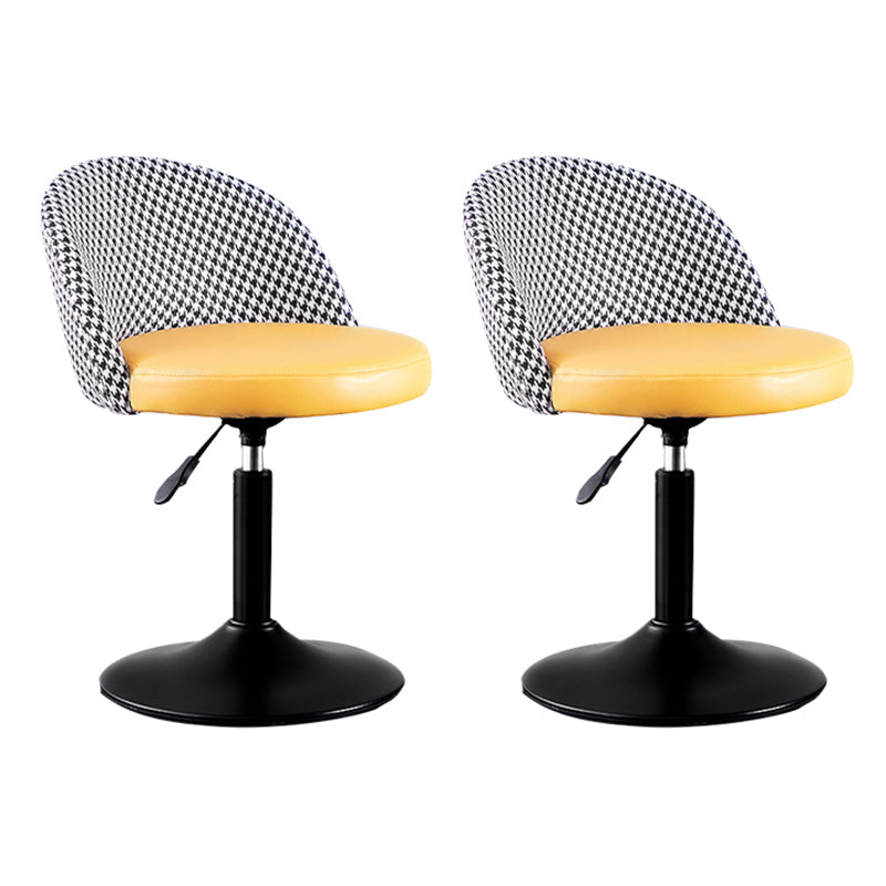 Modern Adjustable Height Stool Matte Finish Upholstered Bar Stools