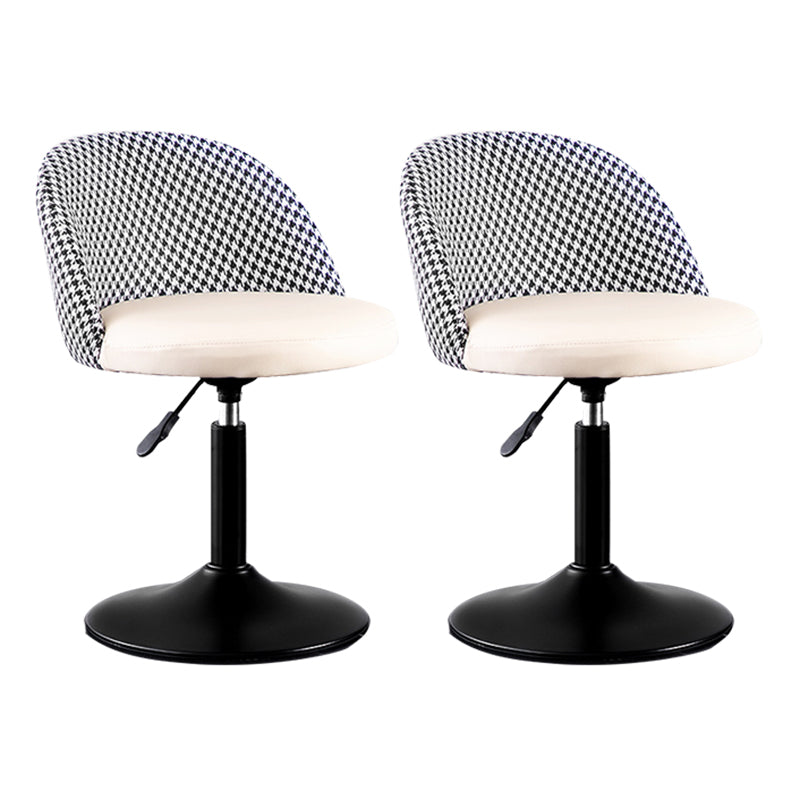 Modern Adjustable Height Stool Matte Finish Upholstered Bar Stools