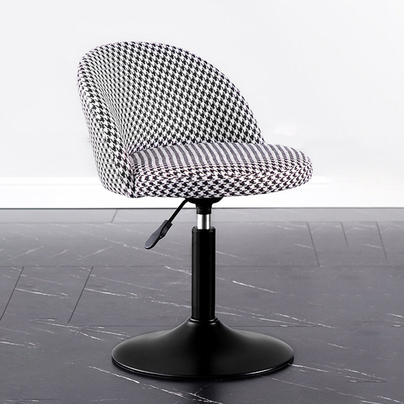 Modern Adjustable Height Stool Matte Finish Upholstered Bar Stools