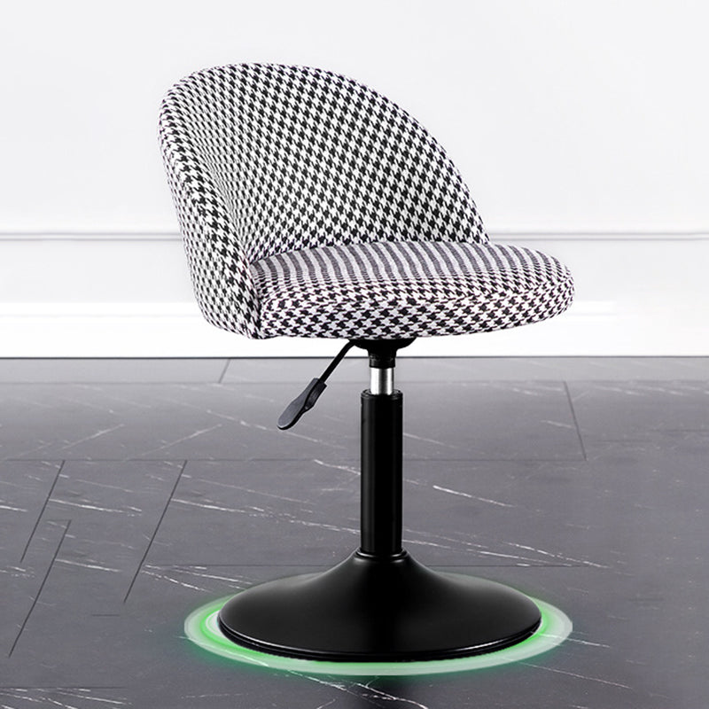 Modern Adjustable Height Stool Matte Finish Upholstered Bar Stools