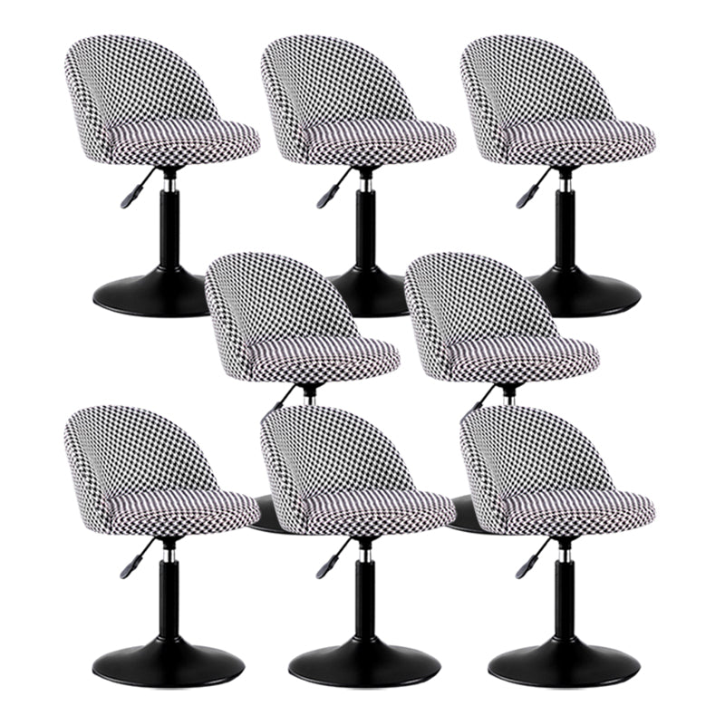 Modern Adjustable Height Stool Matte Finish Upholstered Bar Stools