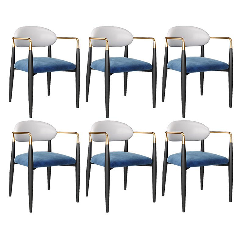 Full Back Upholstered Bar Chair Industrial Arm Rectangle Bar Stool