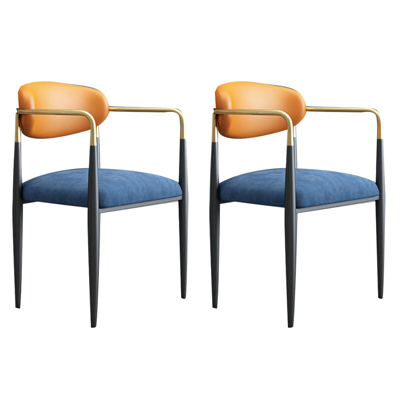 Full Back Upholstered Bar Chair Industrial Arm Rectangle Bar Stool