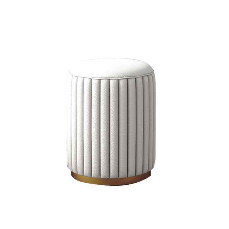 5 Drawers Vanity Set with Padded Stool 29.52" High Dresser in White